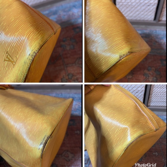 LOUIS VUITTON Noe GM Vintage Drawstring Bucket Bag Yellow Epi Leather - Picture 16 of 16